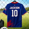 Custom Men's Haiti World Football Jersey Shirt - Personalized Birthday Gifts For Football Lovers, Sports Fans, Sports Lovers - Fearless On The Field