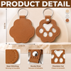 Custom Photo Leather Pet Hair Keychain - Personalized Pet Memorial Sympathy Gifts For Dogs, Cats - Always In My Heart