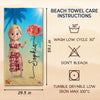 Custom Beach Towel - Personalized Summer Vacation And Travel Gifts For Women, Besties, Sisters, BFF - Slay, Swim, Repeat