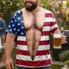 Custom Funny Patriotic T-shirt - Personalized Birthday Gifts For Men - Freedom Looks Good On Me