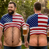 Custom Funny Patriotic T-shirt - Personalized Birthday Gifts For Men - Too Cool For Tea