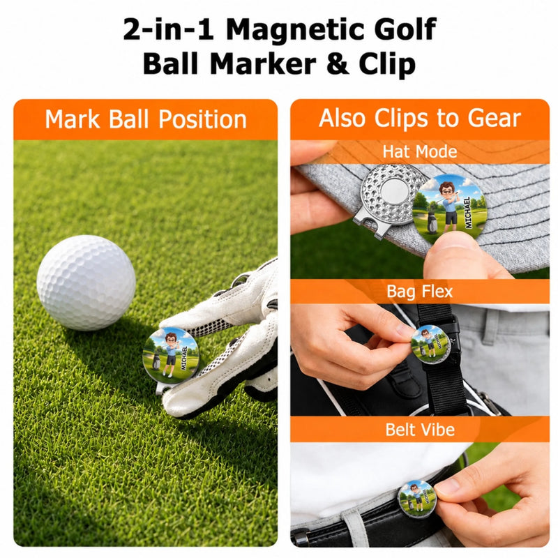 Custom Golf Ball Marker - Personalized Birthday Gifts For Golf Lovers, Sports Fans, Sports Lovers - The Fairway Calls