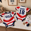 Custom Mexico World Football Baby Jersey Bodysuit
 - Personalized Baby Shower, Gender Reveal Gifts For New Moms, New Dads, Football Lovers - The Team's Youngest MVP