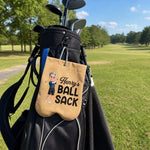 Custom Flannel Golf Ball Bag Sack - Personalized Birthday Gifts For Golfers - Fairways And Good Days