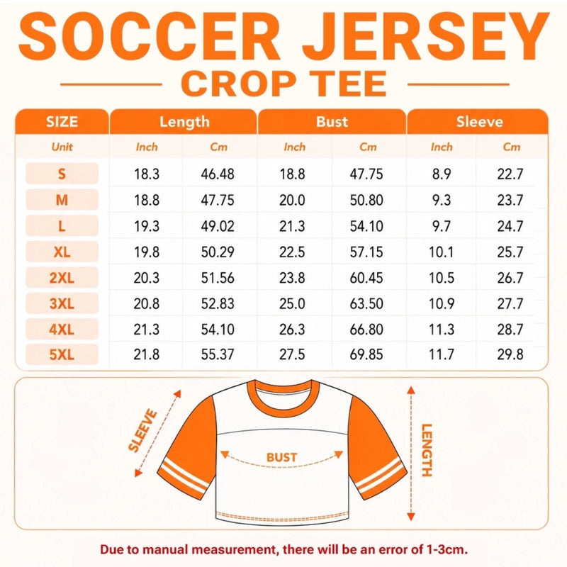 Custom Women's England World Football Jersey Crop Tee - Personalized Birthday Gifts For Football Lovers, Sports Fans, Sports Lovers - Go Team England