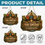 Custom Wood Sign - Personalized Birthday Camping Gifts For Family - Family Adventures