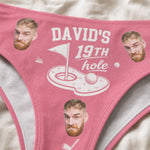 Custom Photo Women Briefs - Personalized Anniversary Wedding Gifts For Husband, Golfers - The Luckiest Golfer In The World