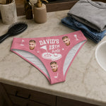 Custom Photo Women Briefs - Personalized Anniversary Wedding Gifts For Husband, Golfers - The Luckiest Golfer In The World