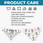 Custom Photo Women Briefs - Personalized Anniversary Wedding Gifts For Husband, Golfers - The Luckiest Golfer In The World