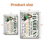 Custom Home Decor Metal Sign - Personalized  Birthday Garden Gifts For Gardeners, Women - My Happy Place Only