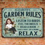 Custom Home Decor Metal Sign - Personalized  Birthday Garden Gifts For Gardeners, Book Lovers, Women - In My Garden Era