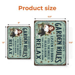 Custom Home Decor Metal Sign - Personalized  Birthday Garden Gifts For Gardeners, Book Lovers, Women - In My Garden Era