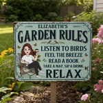 Custom Home Decor Metal Sign - Personalized  Birthday Garden Gifts For Gardeners, Book Lovers, Women - In My Garden Era