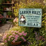 Custom Home Decor Metal Sign - Personalized  Birthday Garden Gifts For Gardeners, Book Lovers, Women - In My Garden Era