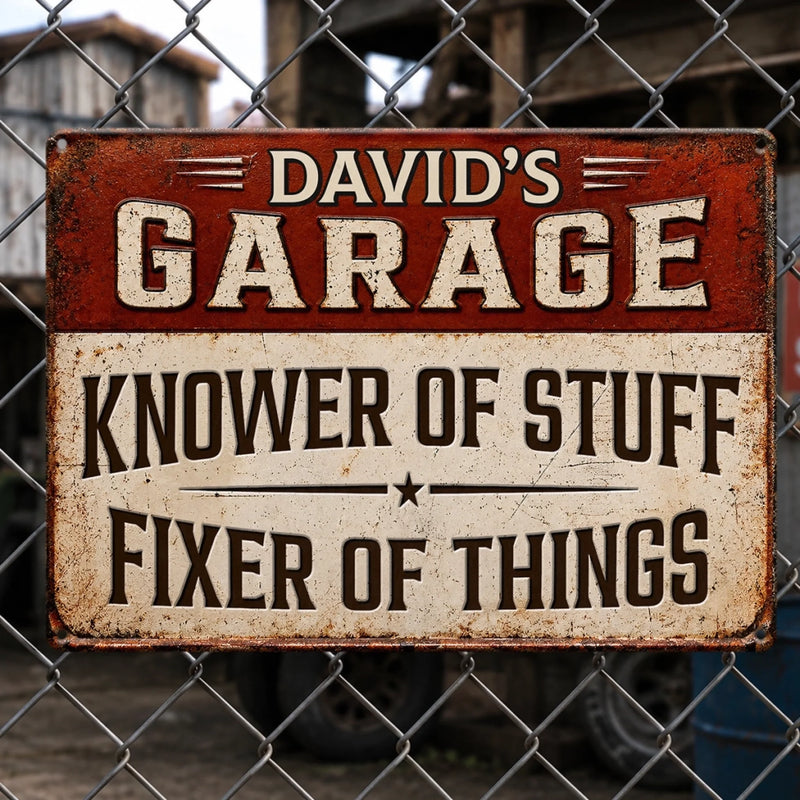 Custom Home Decor Metal Sign - Personalized Birthday Gifts For Dad, Grandpa, Husband - Garage Life Forever