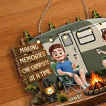 Custom Wood Sign - Personalized Birthday Camping Gifts For Campers, Couple - Our Favorite Escape Is Together