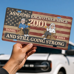 Custom License Plate - Personalized Anniversary Wedding Gifts For Husband, Wife, Couple - Still Crazy in Love