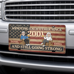 Custom License Plate - Personalized Anniversary Wedding Gifts For Husband, Wife, Couple - Still Crazy in Love