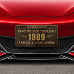 Custom License Plate - Personalized Anniversary Wedding Gifts For Husband, Wife, Couple - Forever & Always
