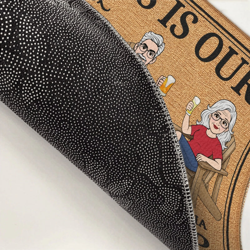 Custom Home Decor Decorative Mat - Personalized Summer Vacation And Travel Gifts For Couple - Our Little Slice Of Heaven