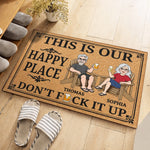Custom Home Decor Decorative Mat - Personalized Summer Vacation And Travel Gifts For Couple - Our Little Slice Of Heaven