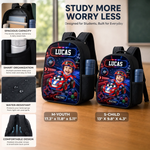 Custom Photo Kids Front Printed Backpack - Personalized Back To School Gifts For Kids, Gamers - Little Driver Ahead