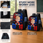 Custom Kids Front Printed Backpack - Personalized Back To School Gifts For Kids, Gamers - Ready For Class