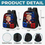 Custom Kids Front Printed Backpack - Personalized Back To School Gifts For Kids, Gamers - Ready For Class