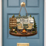 Custom Wood Sign - Personalized Birthday Camping Gifts For Family - Welcome To Our Campsite