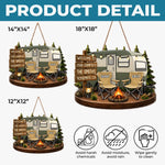Custom Wood Sign - Personalized Birthday Camping Gifts For Family - Welcome To Our Campsite