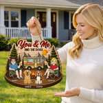 Custom Wood Sign - Personalized Birthday Camping Gifts For Campers, Couple, Dog Lovers - Making Memories One Campsite At A Time