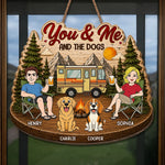 Custom Wood Sign - Personalized Birthday Camping Gifts For Campers, Couple, Dog Lovers - Making Memories One Campsite At A Time