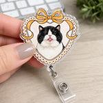Custom Photo Acrylic Badge Reel - Personalized  Birthday Gifts For Dog Lovers, Dog Dad, Dog Mom - Proud Pet Mom At Work