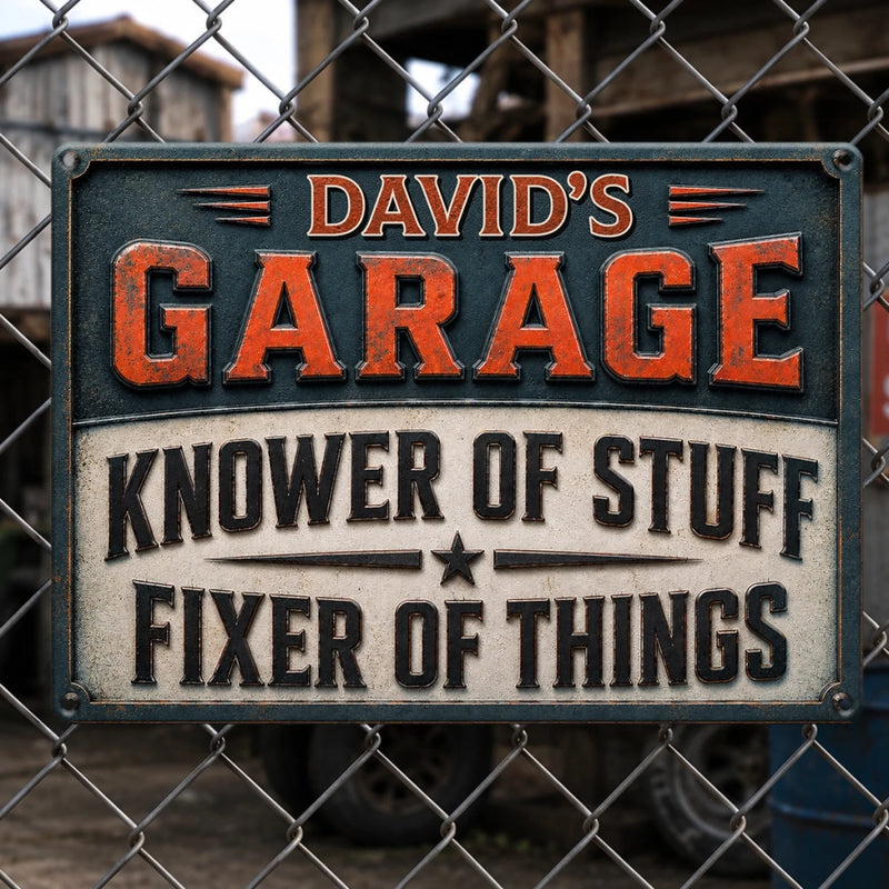 Custom Home Decor Metal Sign - Personalized Birthday Gifts For Men - Master Of Tools, Legend Of Fixes