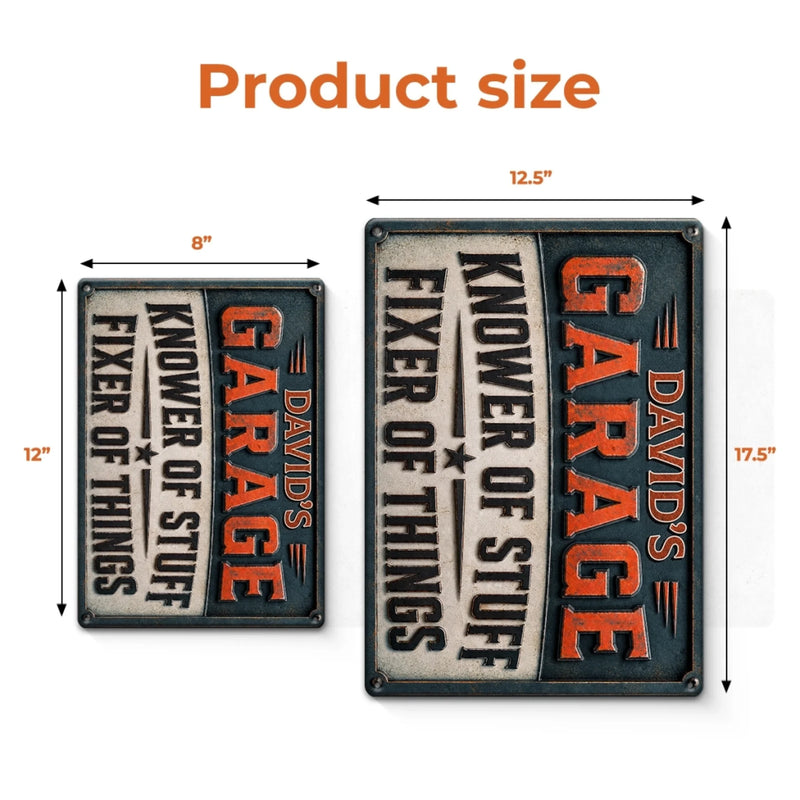 Custom Home Decor Metal Sign - Personalized Birthday Gifts For Men - Master Of Tools, Legend Of Fixes