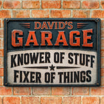Custom Home Decor Metal Sign - Personalized Birthday Gifts For Men - Master Of Tools, Legend Of Fixes