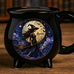 Custom 12oz Ceramic Cauldron Coffee Mug - Personalized Halloween Witchy Gifts For Women - Mystic Soul