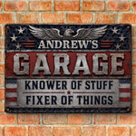 Custom Mechanic Home Decor Metal Sign - Personalized Birthday Gifts For Men - Garage State Of Mind