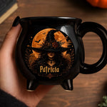 Custom 12oz Ceramic Cauldron Coffee Mug - Personalized Halloween Witchy Gifts For Women - Good Witch Energy