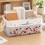 Custom Storage Basket - Personalized Birthday Gifts For Women - Uniquely Hers, Beautifully Blooming