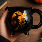 Custom 12oz Ceramic Cauldron Coffee Mug - Personalized Halloween Witchy Gifts For Women - Witch Mode On