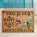 Custom Home Decor Decorative Mat - Personalized Summer Vacation And Travel Gifts For Couple, Dog Lovers, Cat Lovers - Our Little Peaceful Haven