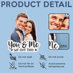 Custom Photo Acrylic Car Ornament - Personalized Anniversary Wedding Gifts For Husband, Wife, Couple - Together On Every Road