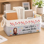 Custom Storage Basket - Personalized  Bookish Gifts For Book Lovers, Readers, Girls - One More Chapter