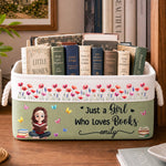 Custom Storage Basket - Personalized  Bookish Gifts For Book Lovers, Readers, Girls - One More Chapter
