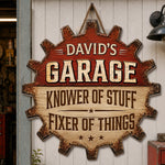 Custom Wood Sign - Personalized Birthday Gifts For Men - Garage Goals