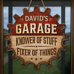 Custom Wood Sign - Personalized Birthday Gifts For Men - Garage Goals