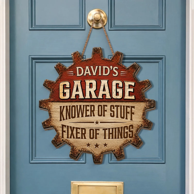 Custom Wood Sign - Personalized Birthday Gifts For Men - Garage Goals