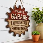Custom Wood Sign - Personalized Birthday Gifts For Men - Garage Goals