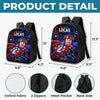 Custom Photo Kids Backpack & Water Bottle Set - Personalized Back To School Gifts For Kids - Fast Lane Ahead
